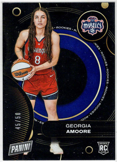 2025 Panini WNBA Player of the Day Blue Parallel Card RC5 Georgia Amoore 45/50