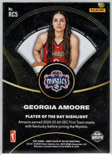 2025 Panini WNBA Player of the Day Rookie Card RC5 Georgia Amoore