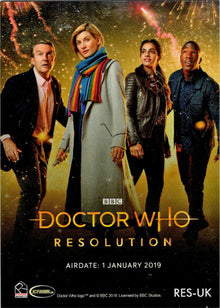 2022 Doctor Who Series 11 & 12 New Year Special 2019 Poster Card RES-UK