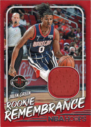 Panini Hoops Basketball 2022-23 Rookie Remembrance Jersey Card RR-JGH Jalen Green
