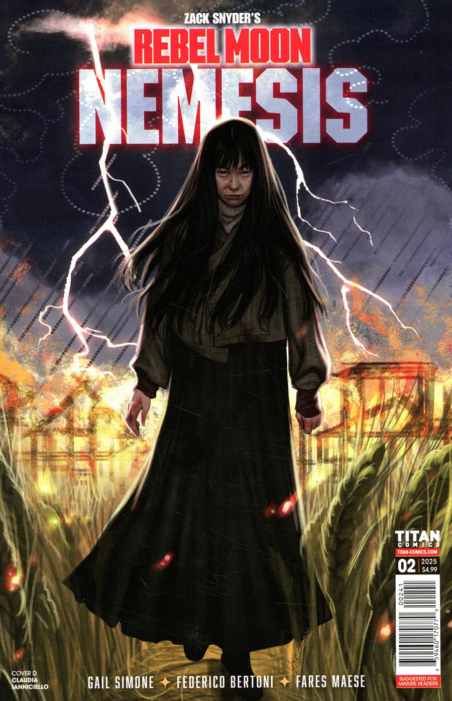 Rebel Moon Nemesis #2 (Of 4) Cover D Claudia Ianniciello Variant