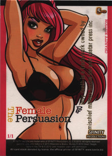 2010 5finity The Female Persuasion Lady Death Sketch Card by Scott Rorie