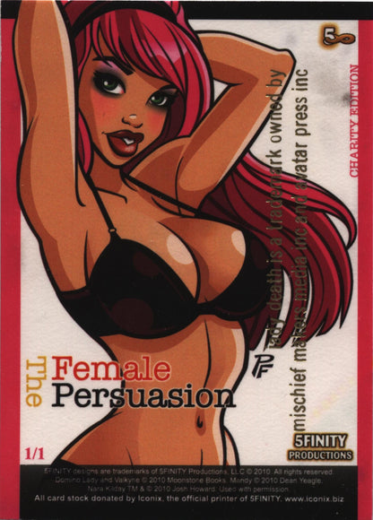 2010 5finity The Female Persuasion Lady Death Sketch Card by Scott Rorie