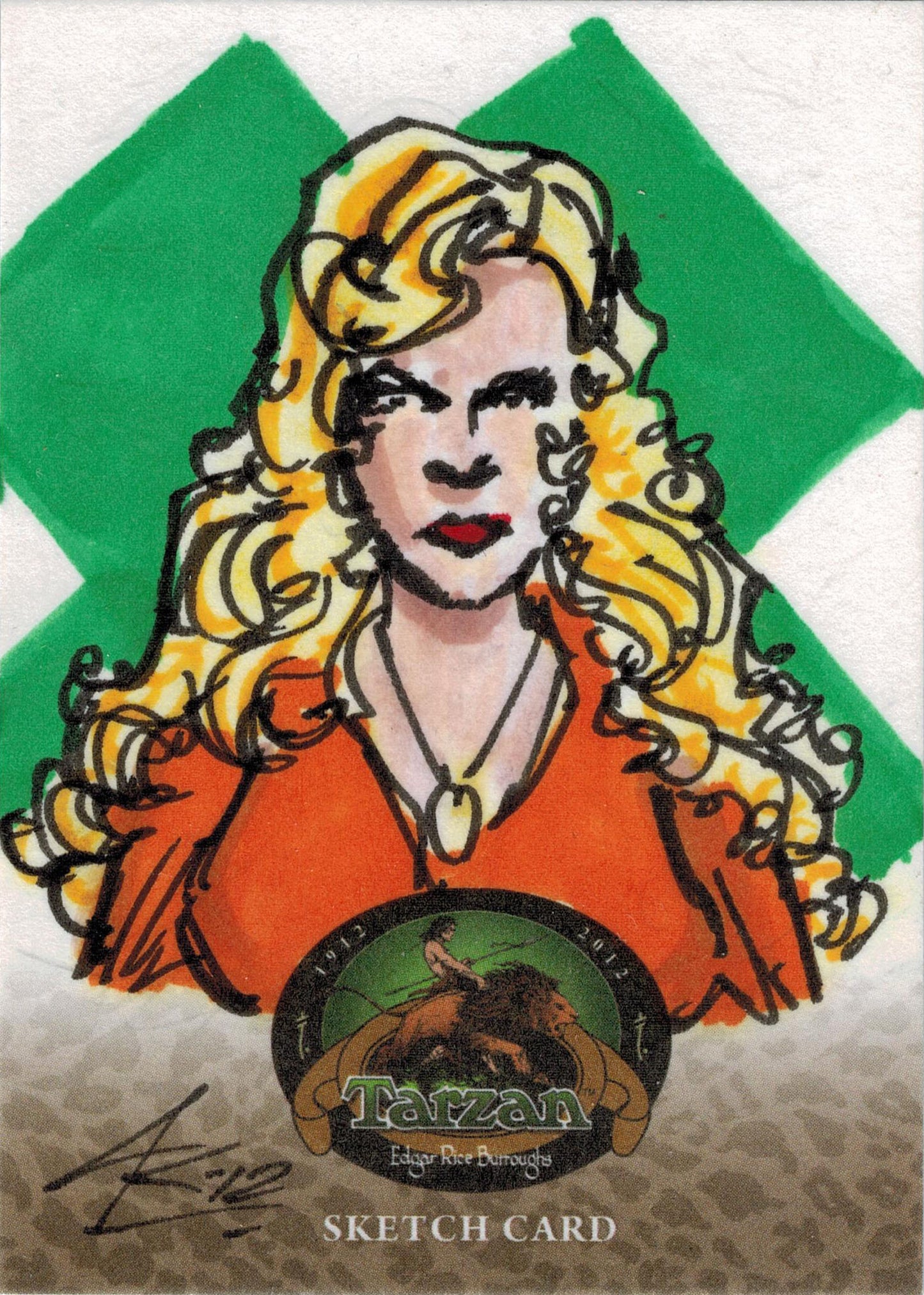 Tarzan 100th Anniversary Sketch Card by Jason Roussel