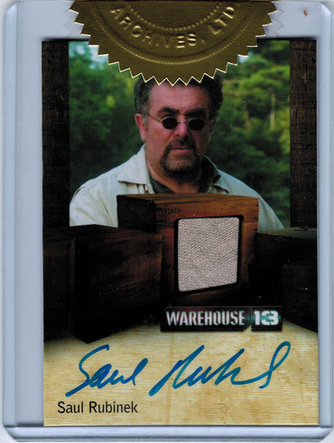 Warehouse 13 Season 3 Autograph Costume Card Saul Rubinek as Artie Nielsen