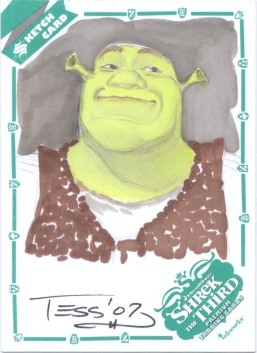 2007 Inkworks Shrek the Third S-TF Tess Fowler Sketch Card #210 of 318