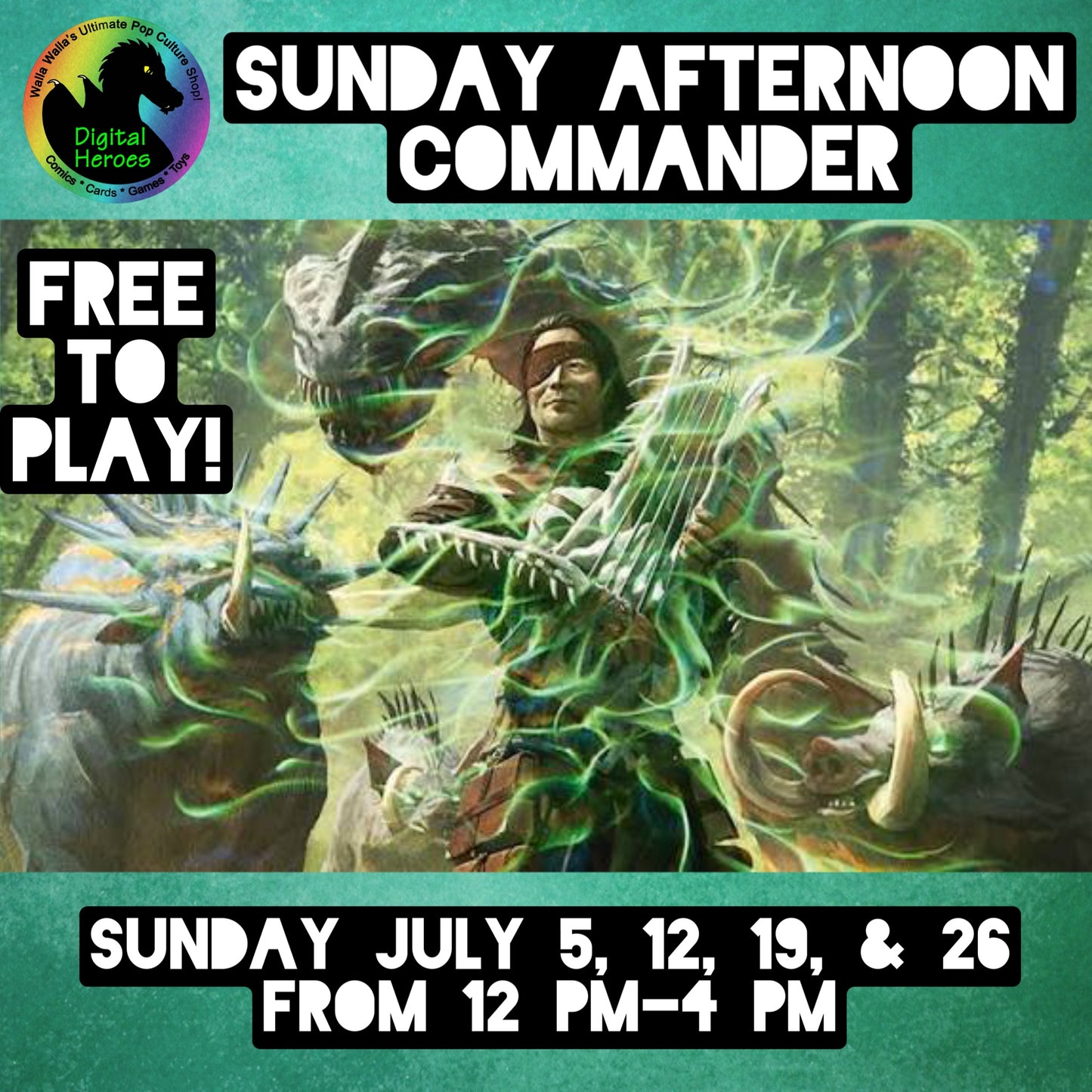 07/05/2026 Sunday Afternoon Commander Ticket