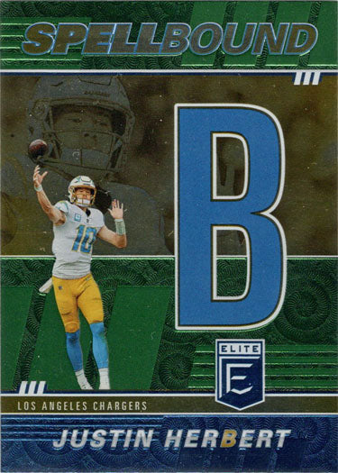 Panini Donruss Elite Football 2022 Spellbound Green Foil Insert Card S