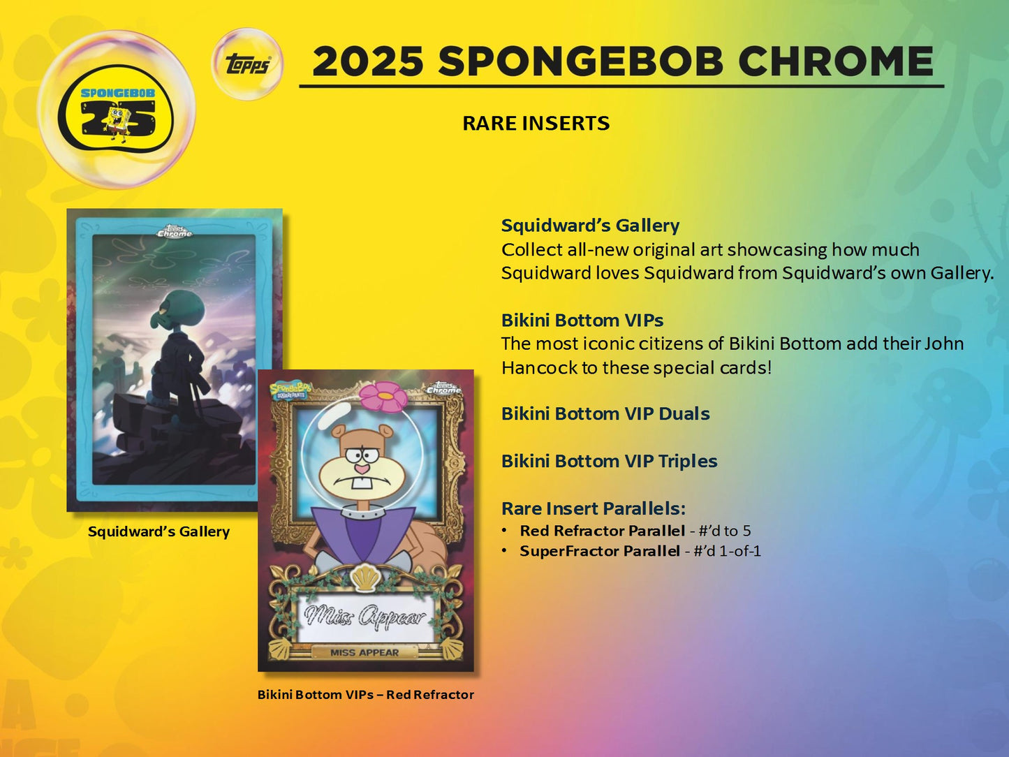 2025 Topps Chrome SpongeBob 25th Anniversary Value Blaster Box