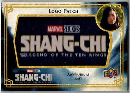 2023 Upper Deck Marvel Shang-Chi Logo Patch Card SCP-4 Awkwafina as Katy