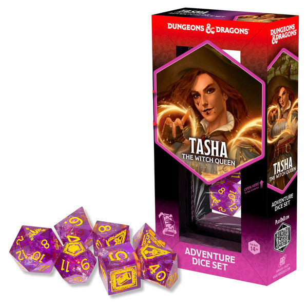 Sirius Dice: D&D Sharp Edged Adventure Dice Set - Tasha the Witch Queen