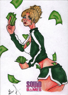 2023 5finity Squid Dames Sketch Card by Grae Sundberg V4