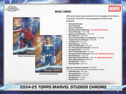 2025 Topps Marvel Studios Chrome Hobby Box