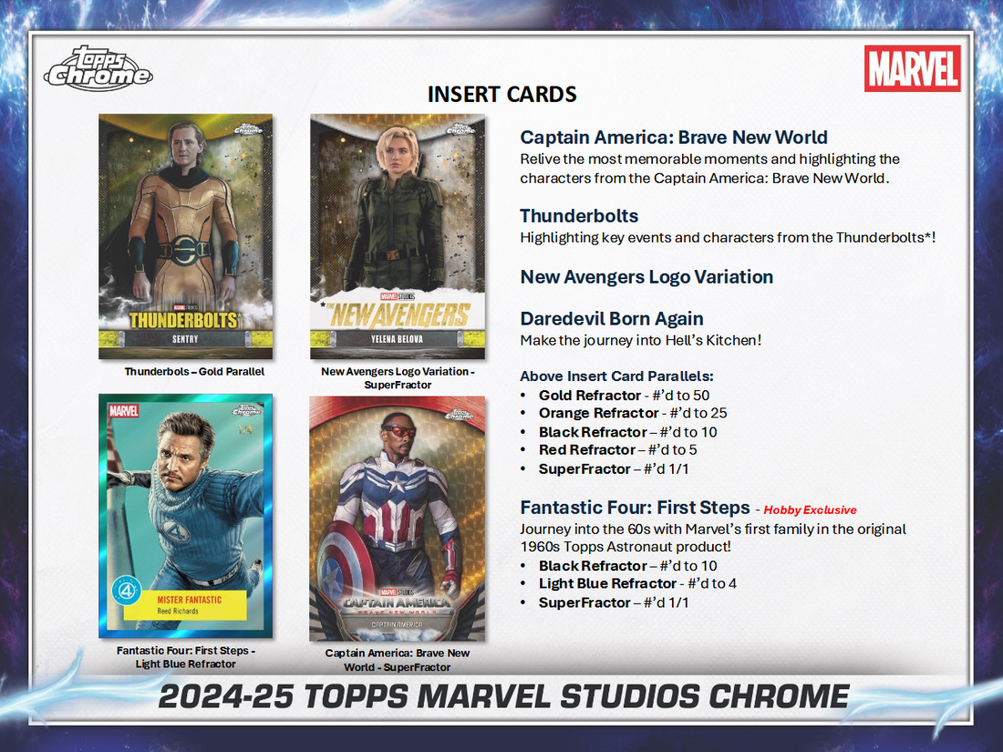 2025 Topps Marvel Studios Chrome Hobby Box