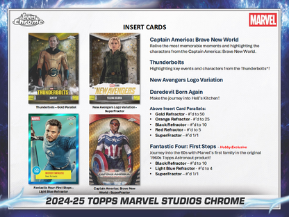 2025 Topps Marvel Studios Chrome Hobby Box