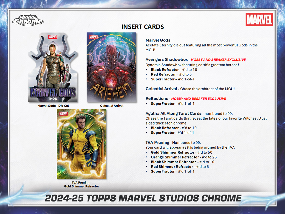 2025 Topps Marvel Studios Chrome Hobby Box