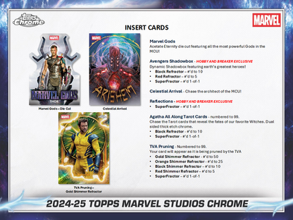 2025 Topps Marvel Studios Chrome Hobby Box