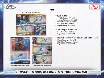2025 Topps Marvel Studios Chrome Hobby Box