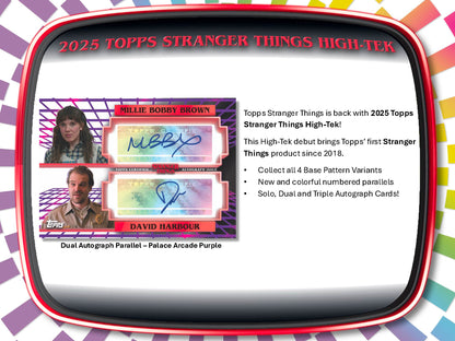 Topps 2025 Stranger Things High Tek Hobby Box