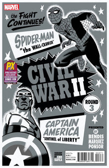 SDCC 2016 CIVIL WAR II #3 (OF 8) MICHAEL CHO B&W VAR