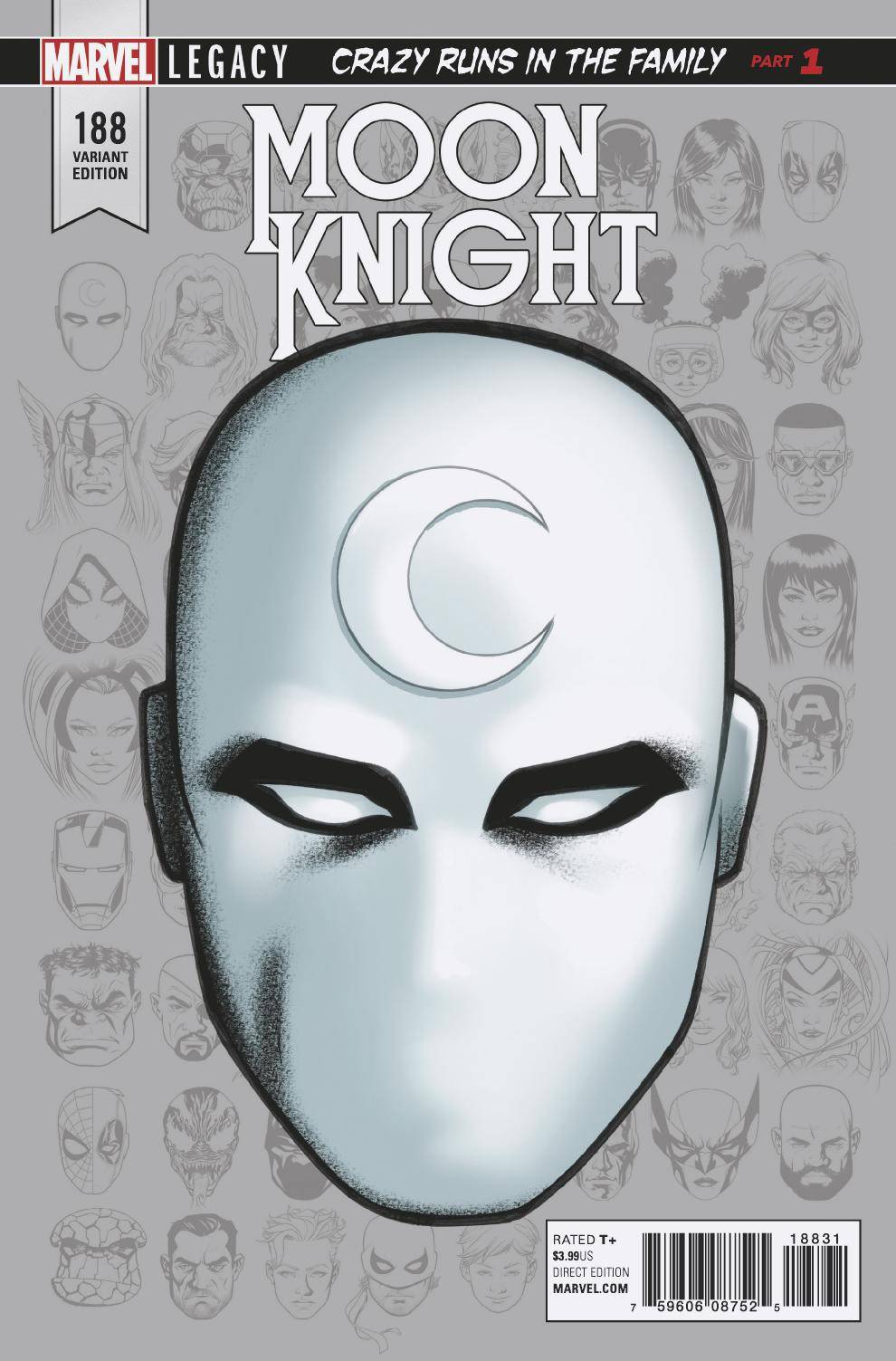 MOON KNIGHT #188 MCKONE LEGACY HEADSHOT VAR LEG