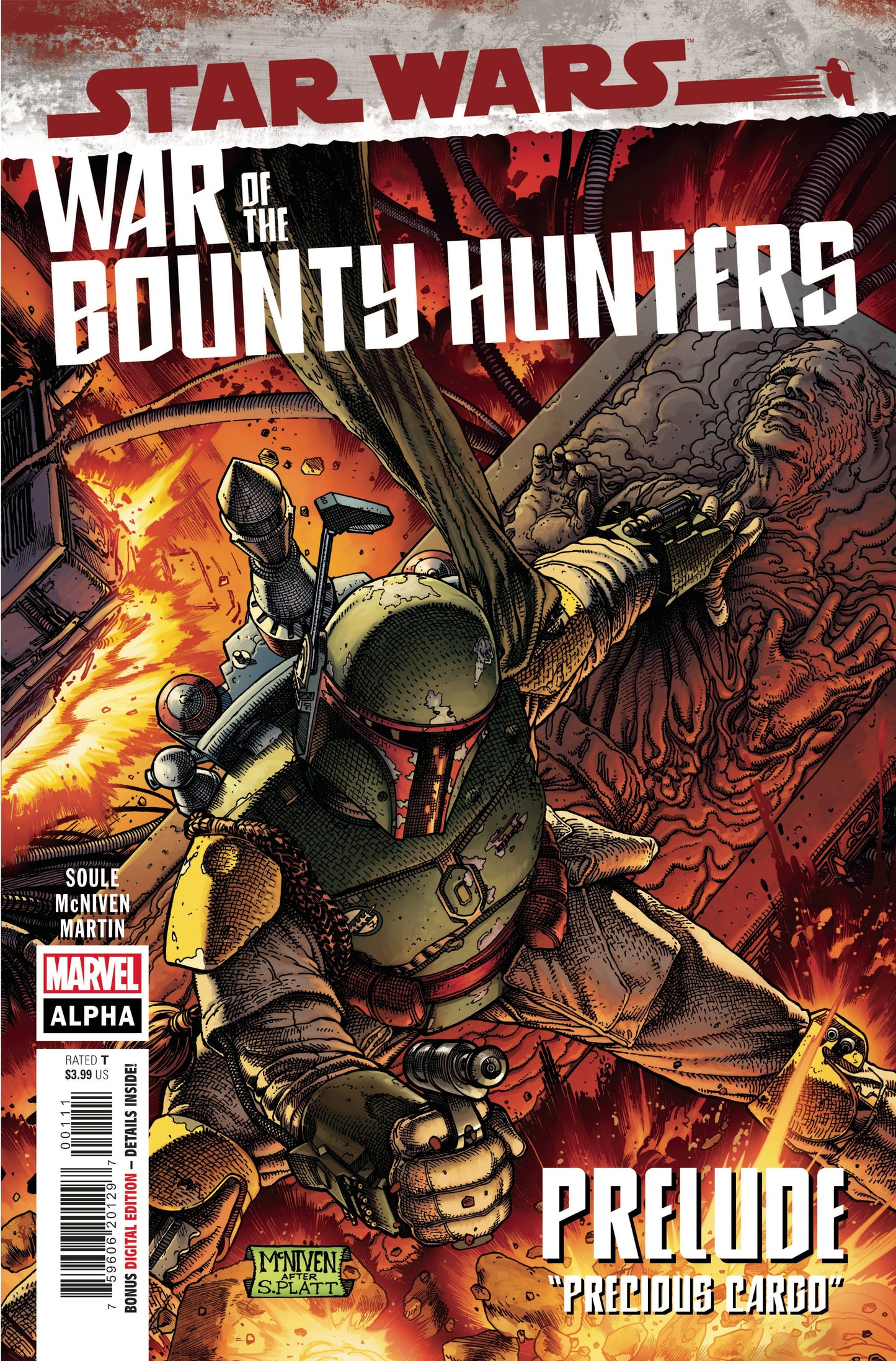 STAR WARS WAR BOUNTY HUNTERS ALPHA #1 CGC 9.8 Signed by NcNiven and Soule