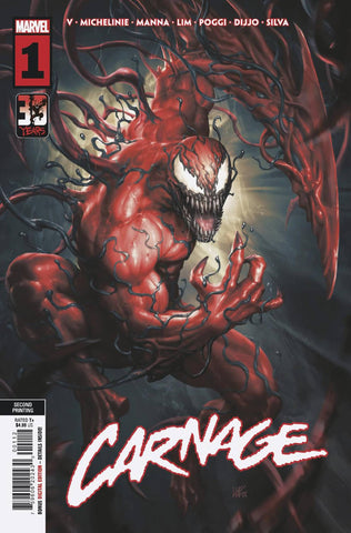 Carnage #1 2ND Printing Artist Tbd Variant