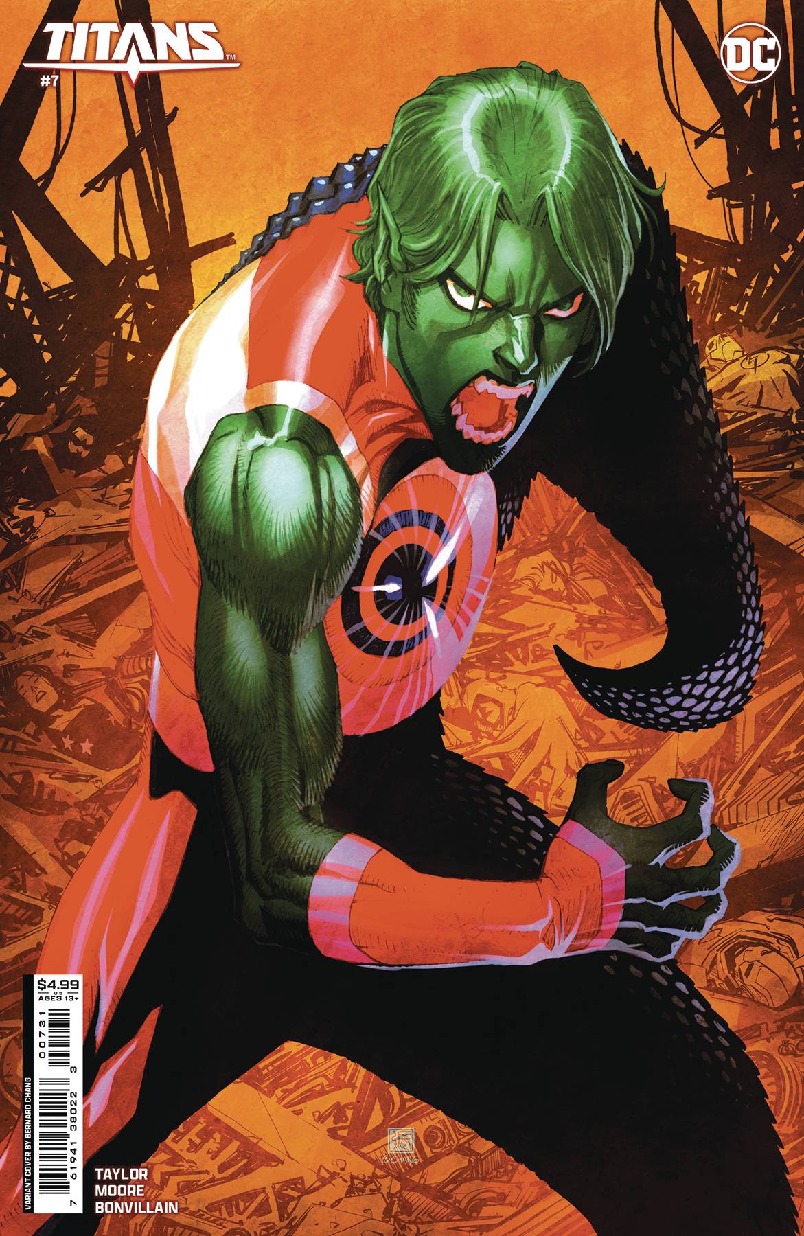 Titans #7 Cover C Bernard Chang Card Stock Variant