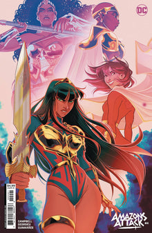 Amazons Attack #4 Cover B Sweeney Boo Card Stock Variant