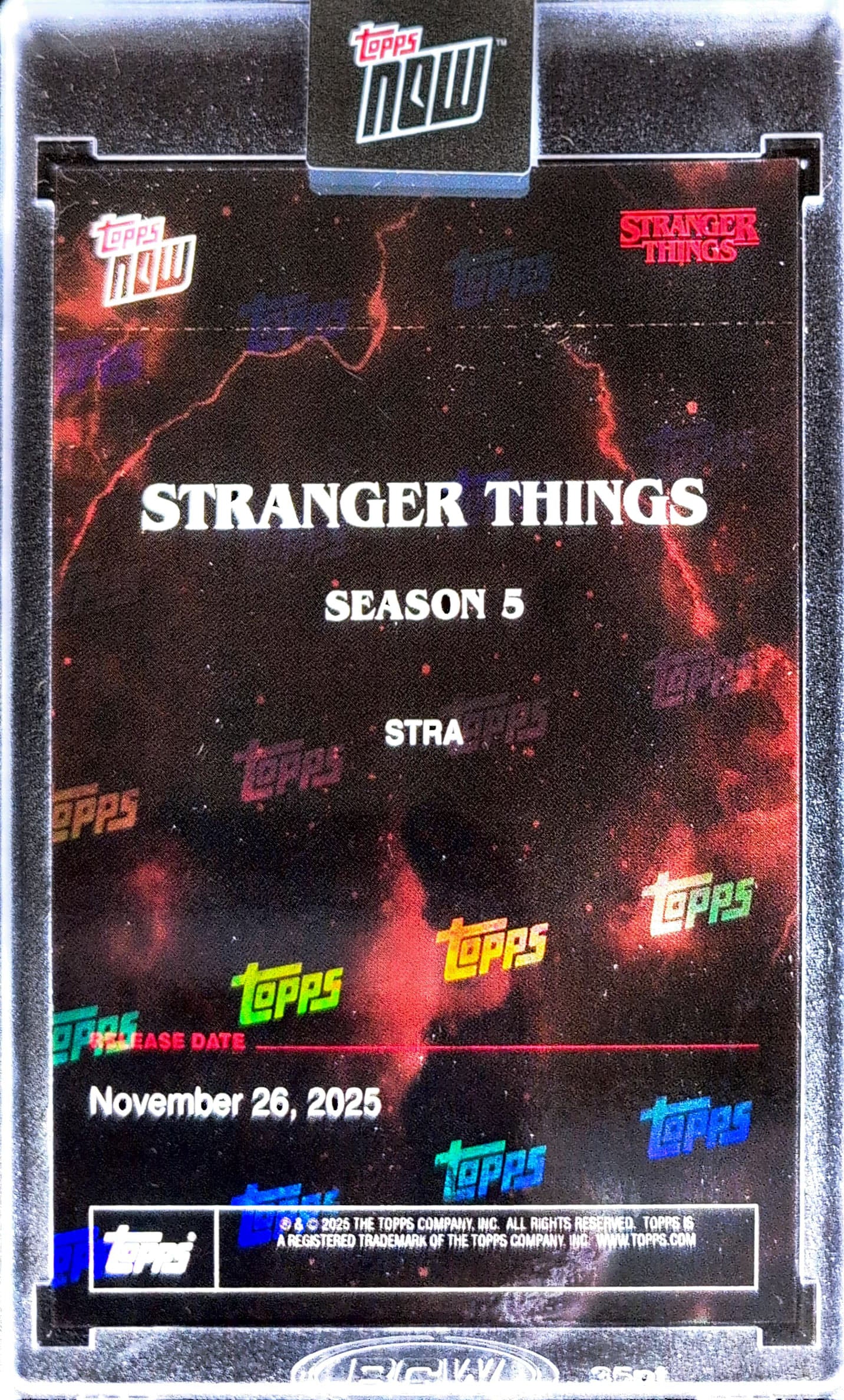 2025 Topps NOW Stranger Things Season 5 Card STRA PR: 128816