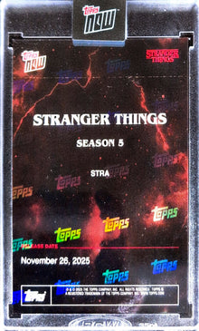 2025 Topps NOW Stranger Things Season 5 Card STRA PR: 128816