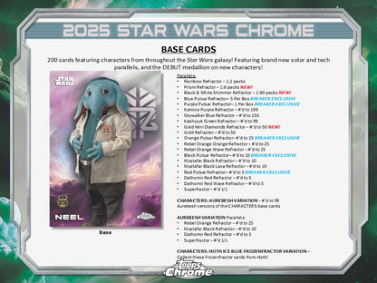 2025 Topps Star Wars Chrome Hobby Box