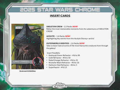 2025 Topps Star Wars Chrome Hobby Box