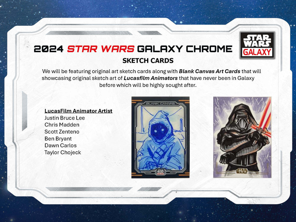 2024 Topps Star Wars Chrome Galaxy Hobby Box ***PRE-ORDER***