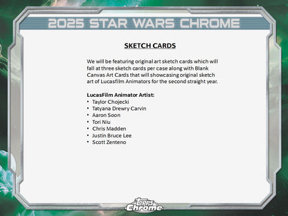 2025 Topps Star Wars Chrome Galaxy Hobby Box