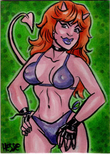 Succubus Sweethearts Sugar Spice 5finity 2023 Sketch Card Erica Hesse V3