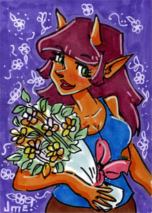 Succubus Sweethearts Sugar Spice 5finity 2023 Sketch Card Jme Foronda V1