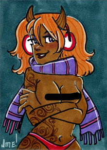 Succubus Sweethearts Sugar Spice 5finity 2023 Sketch Card Jme Foronda V2