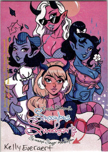 Succubus Sweethearts Sugar Spice 5finity 2023 Sketch Card Kelly Everaert V3