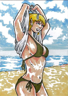 Succubus Sweethearts Sugar Spice 5finity 2023 Sketch Card Limuel Pinzon V1
