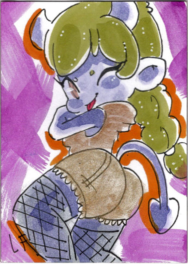 Succubus Sweethearts Sugar Spice 5finity 2023 Sketch Card Lucy Fidelis V1