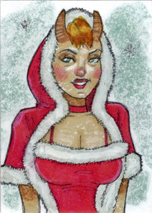 Succubus Sweethearts Sugar Spice 5finity 2023 Sketch Card Paul Maitland V2