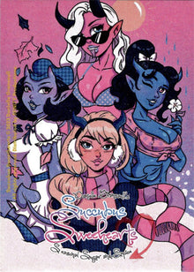 Succubus Sweethearts Sugar Spice 5finity 2023 Sketch Card Roe Mesquita V1