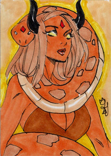 Succubus Sweethearts Sugar Spice 5finity 2023 Sketch Card by Tiffany Peek