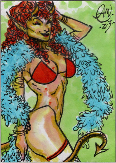 Succubus Sweethearts 5finity 2023 Sketch Card Alex Magno