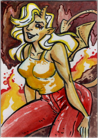 Succubus Sweethearts 5finity 2023 Sketch Card Emerson Ferreira