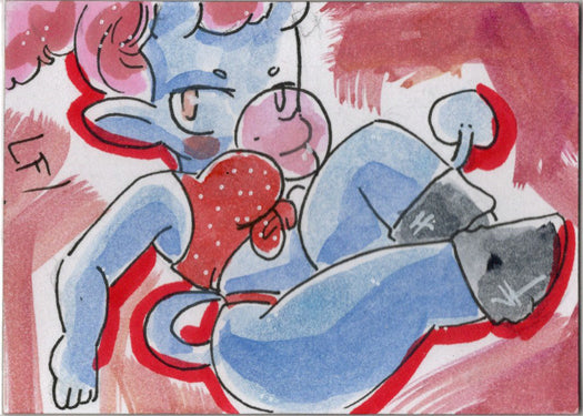 Succubus Sweethearts 5finity 2023 Sketch Card Lucy Fidelis V1