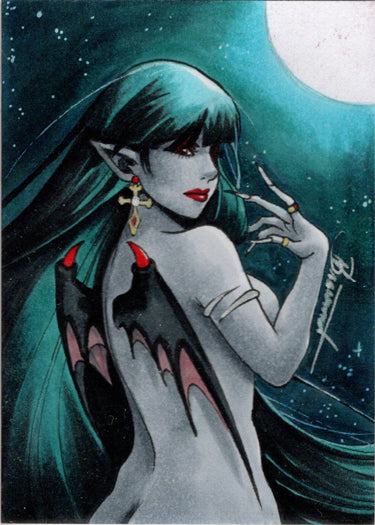 Succubus Sweethearts 5finity 2023 Sketch Card Nathalia Braconnot V1