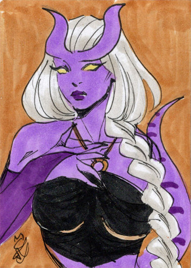 Succubus Sweethearts 5finity 2023 Sketch Card Tiffany Peek