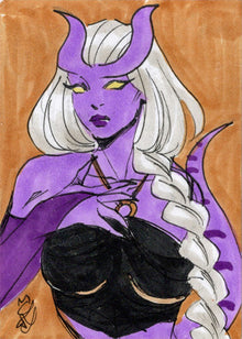 Succubus Sweethearts 5finity 2023 Sketch Card Tiffany Peek